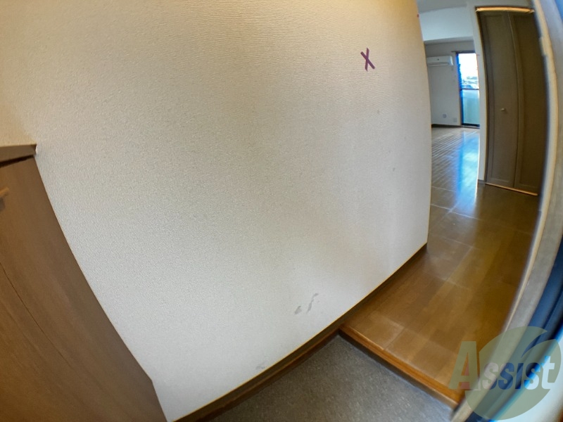 玄関　玄関から撮影しました。敷居が高くなくて安心ですね。