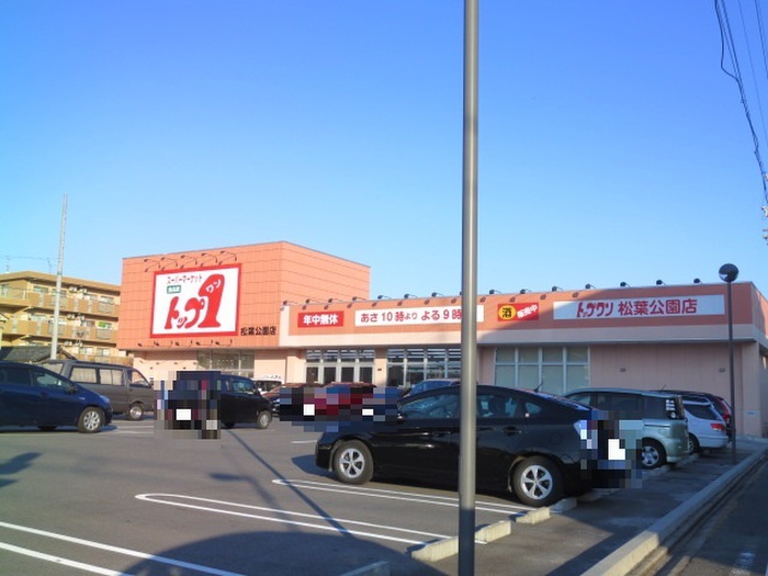 スーパー　トップワン松葉公園店（スーパー）まで372m