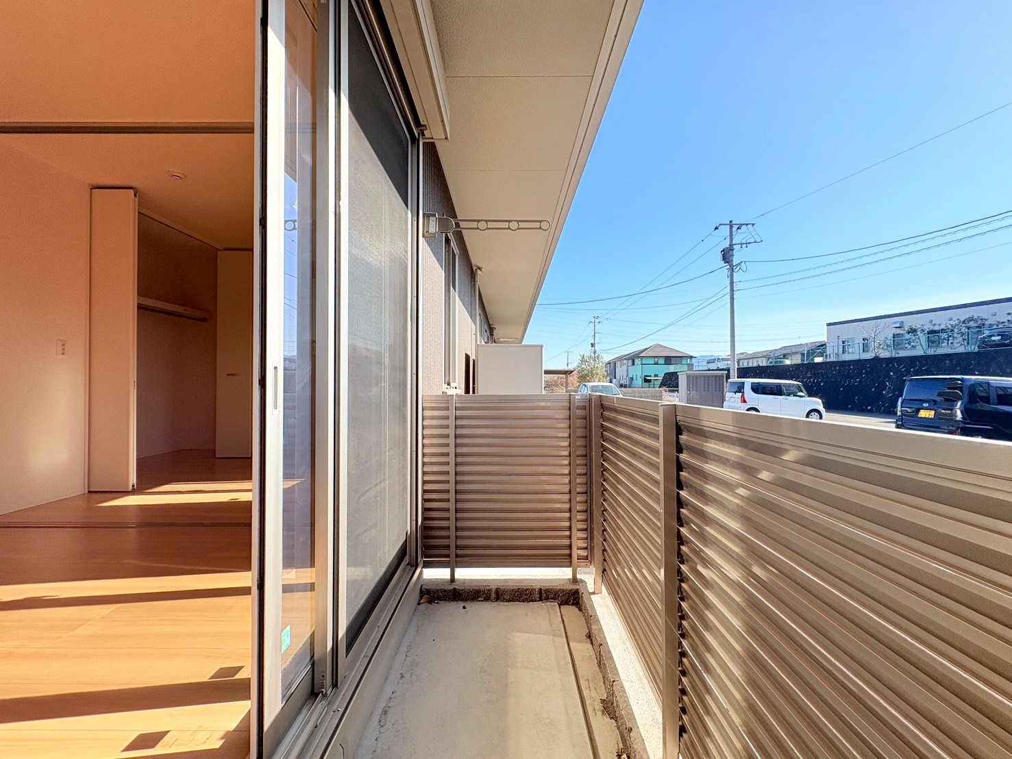 バルコニー　1階のバルコニー（同じ間取り）