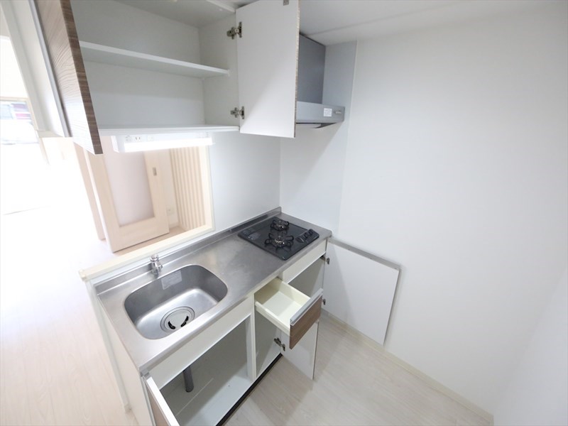 キッチン　システムキッチン（ガス2口コンロ付）カウンターキッチン