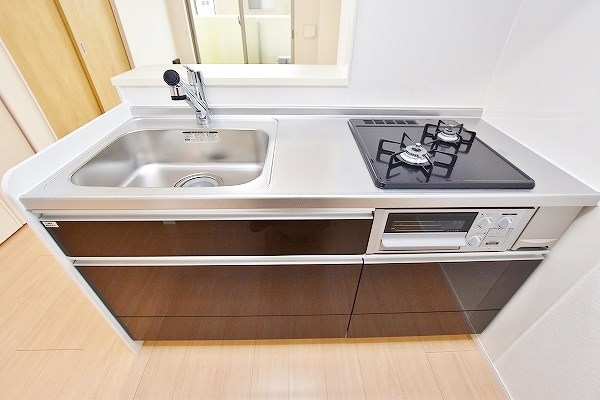 キッチン　★システムキッチングリル付き/２口コンロ★