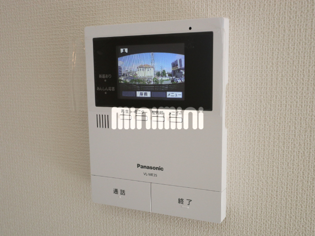 セキュリティ　モニター付きインターホンです