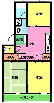 市川クローバーハイツ森の間取り写真