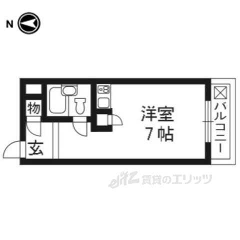 ワイズレジデンス宇治の間取り写真