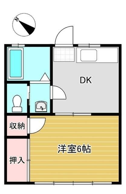 小田急小田原線 東海大学前駅 徒歩24分 2階建 築44年の間取り写真