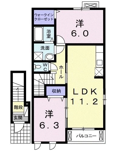 アドーラ木曽川 Vの間取り写真