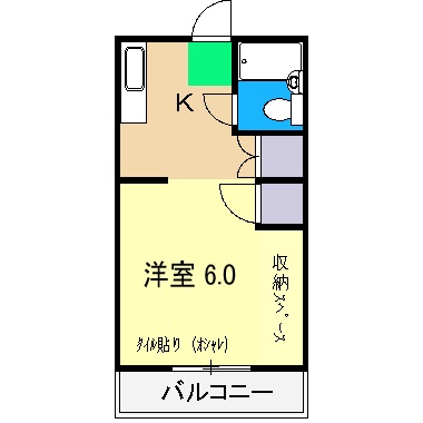 コーポ石川の間取り写真
