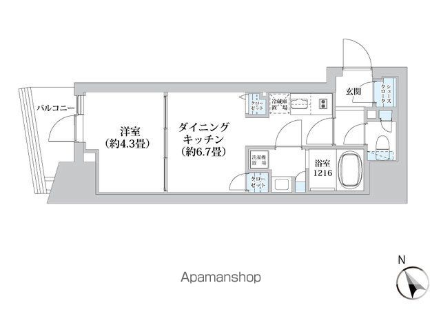 ライオンズフォーシア五反田の間取り写真