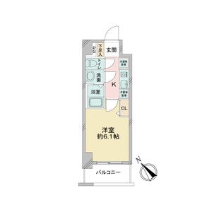 ＪＲ中央本線 鶴舞駅 徒歩2分 13階建 築6年の間取り写真