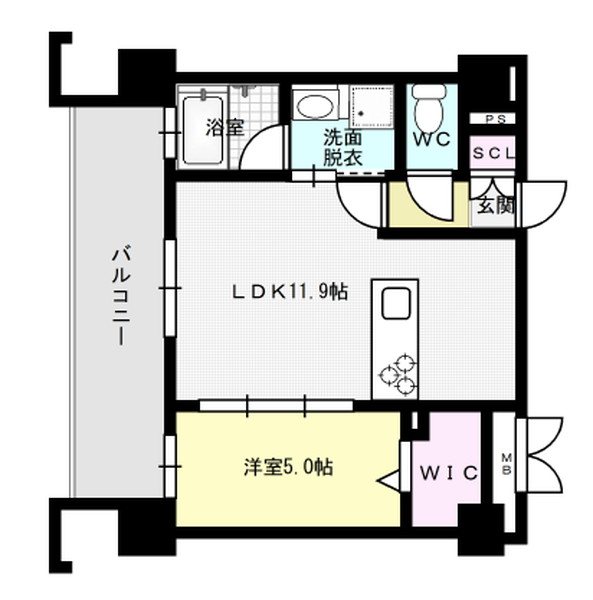 ＪＲ鹿児島本線 竹下駅 徒歩16分 8階建 築2年の間取り写真