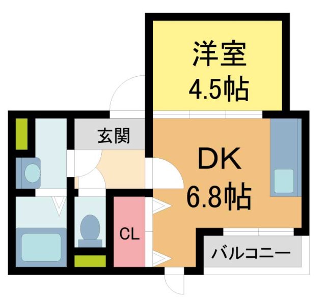 阪神本線 鳴尾・武庫川女子大前駅 徒歩6分 3階建 築2年の間取り写真