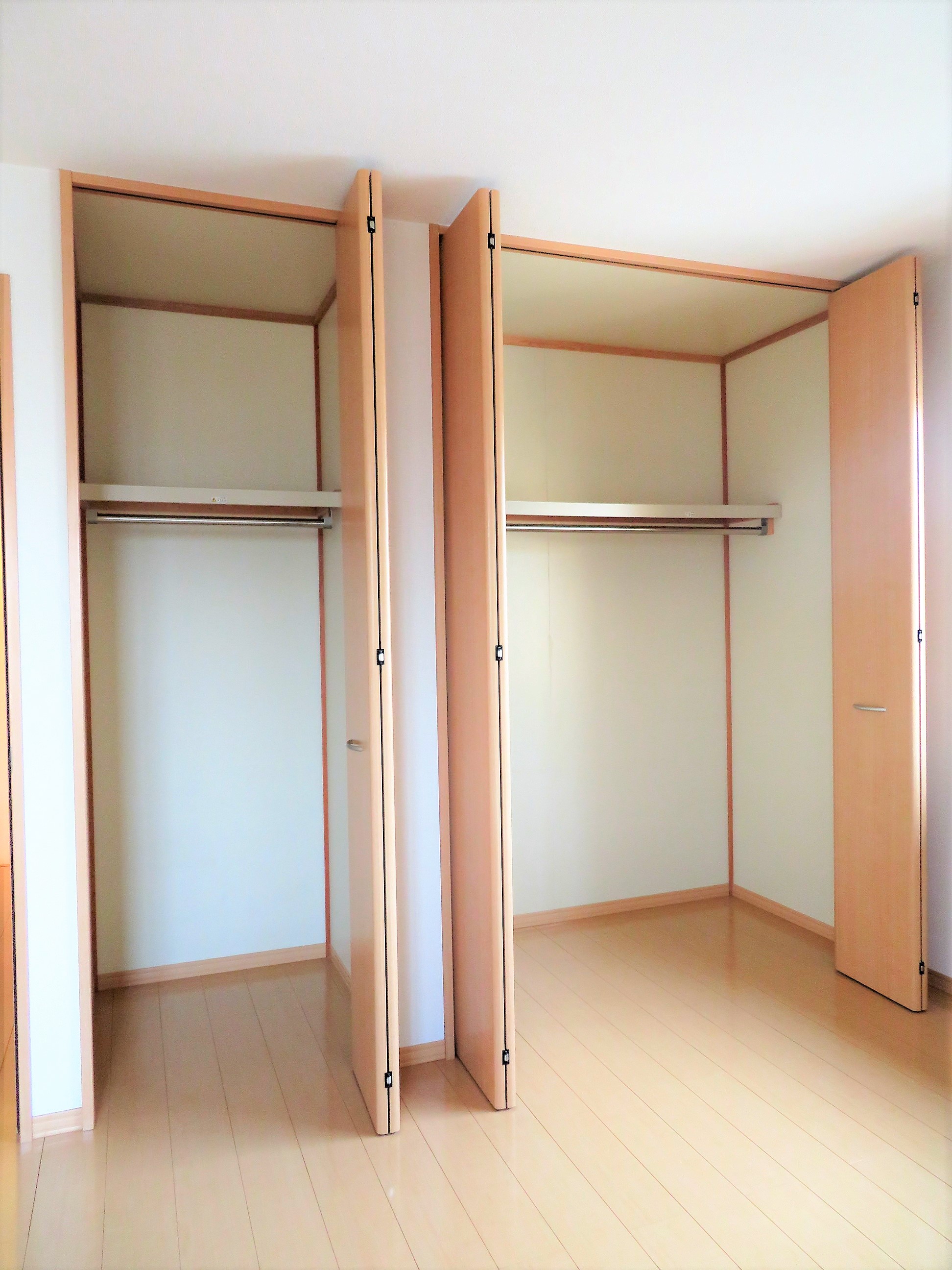 収納　使いやすいクローゼットですよ！荷物が多い方でも安心。