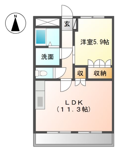 Ｇ．Ｆｏｒｅｓｔ　Ｓの間取り