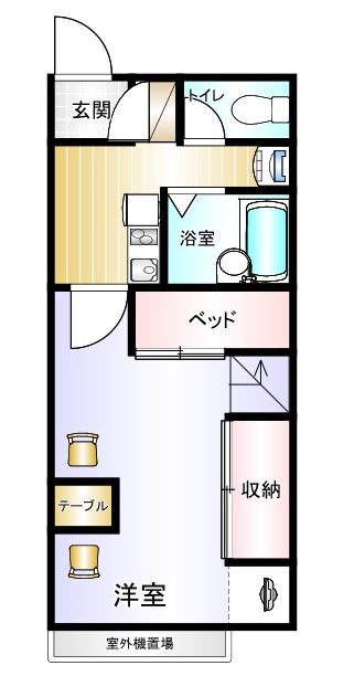 グラスヒル平潟Ｃの間取り