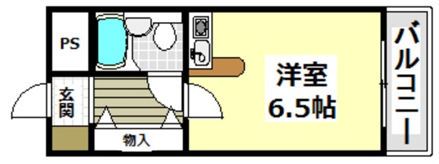 茨木市下穂積のマンションの間取り