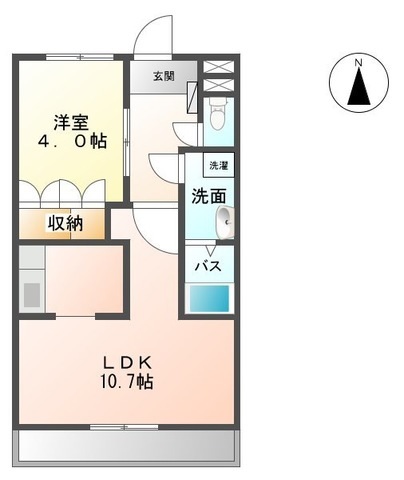 グランディール泰英１号館の間取り