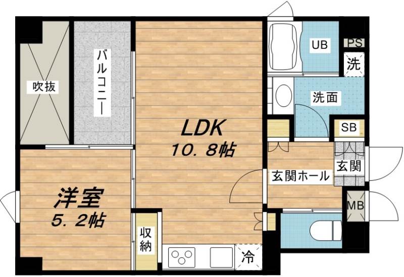 FLAT INN UESHIOの間取り