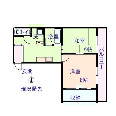 ラポール錦町１３０１の間取り