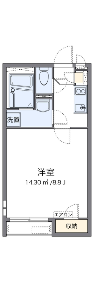 堺市堺区南庄町のアパートの間取り