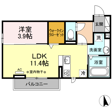 アルカディア　日永の間取り