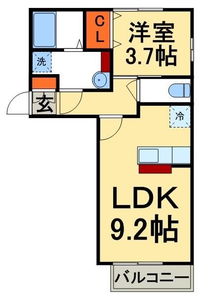 ラムサールＮＡＲＡＳＨＩＮＯの間取り