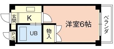 和歌山市黒田のマンションの間取り