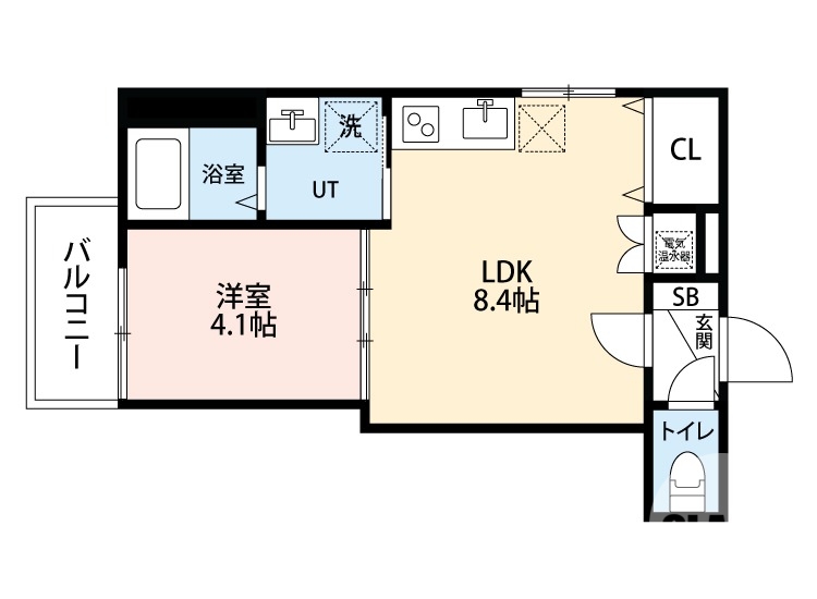 堺市堺区香ヶ丘町のアパートの間取り