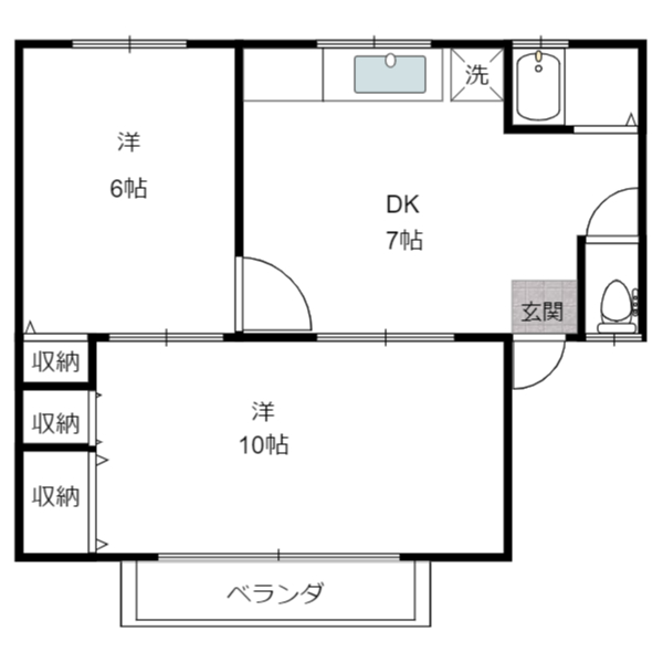 コーポYSの間取り