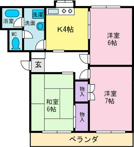 ハイグレース正治の間取り