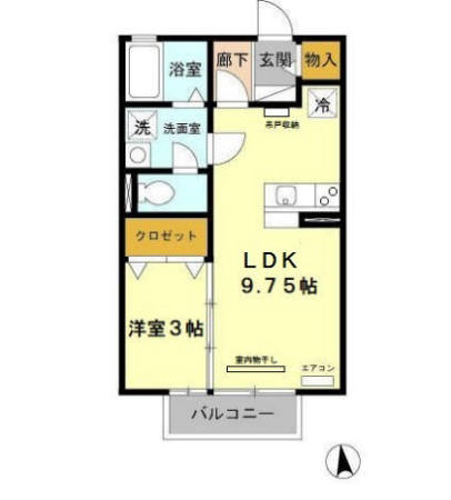 東海市加木屋町のアパートの間取り