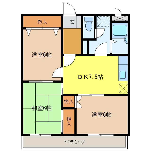 第10メゾンエステルナの間取り