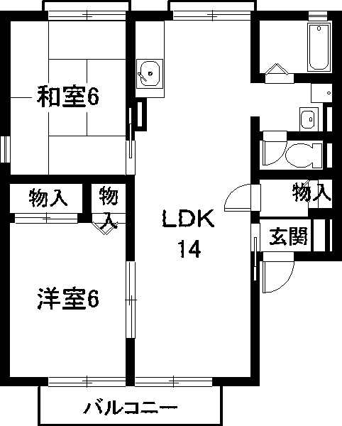 セジュールウエストタウンの間取り