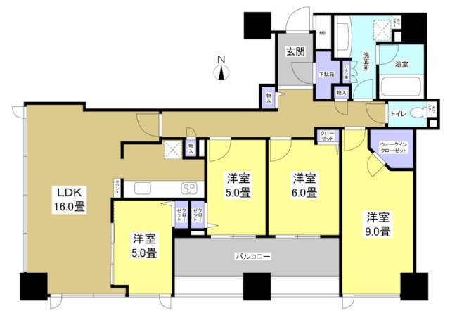 シティタワー浜松の間取り