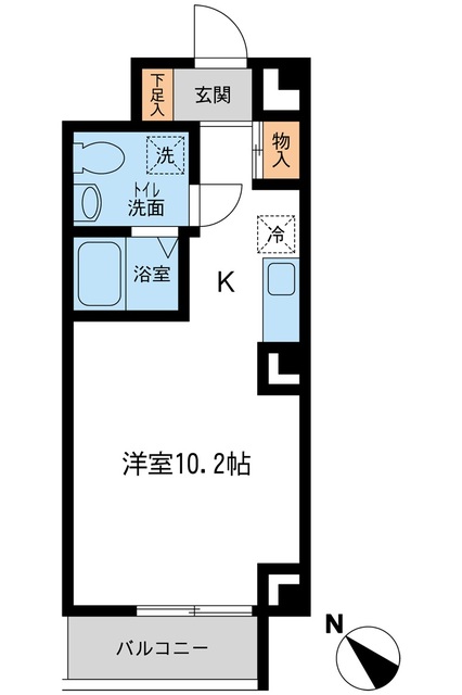 横浜市港北区新横浜のマンションの間取り