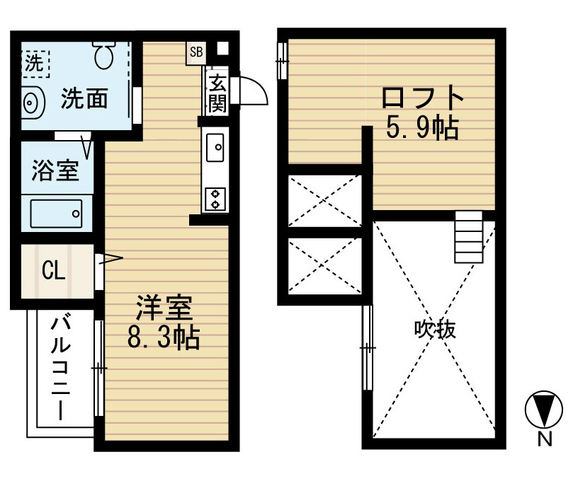 セジョリグラースの間取り