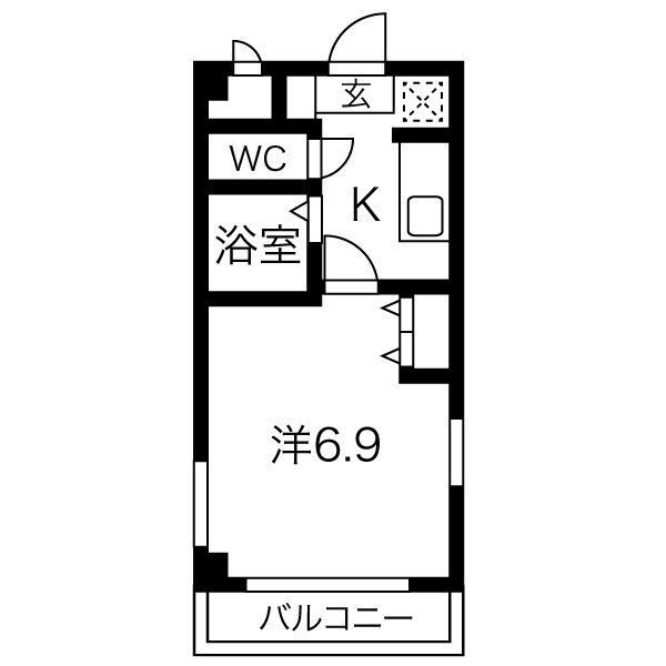 パラドール魚住IIの間取り