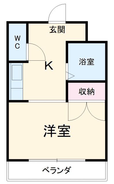 岐阜市琴塚のマンションの間取り