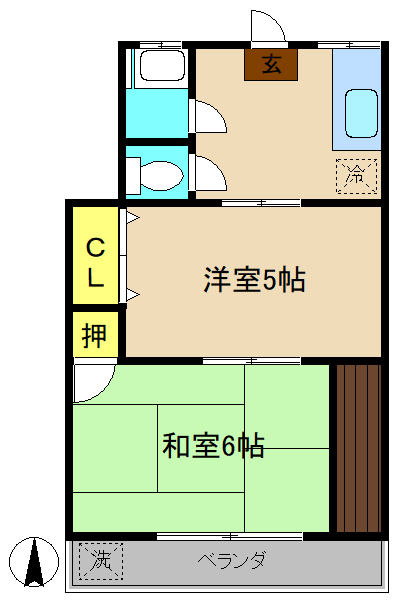 大池ハイツの間取り