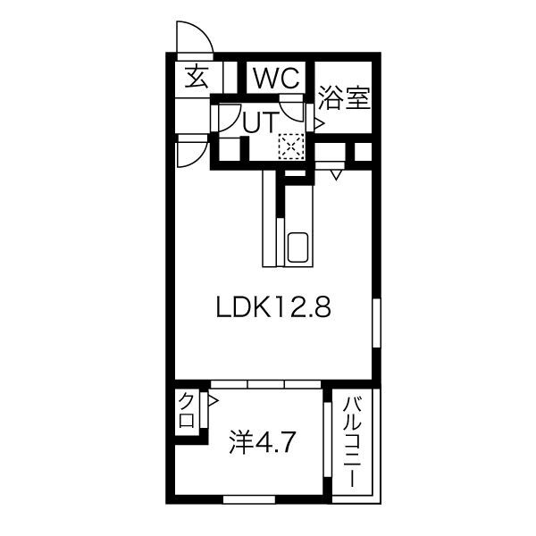 TRYIII鳥羽見の間取り