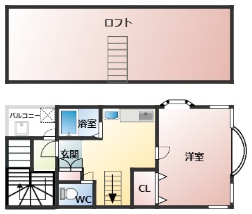 【羽曳野市白鳥のマンションの間取り】