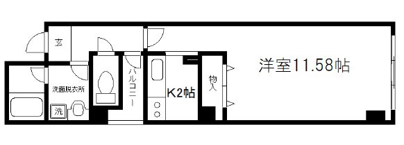 京都市東山区梅本町のマンションの間取り