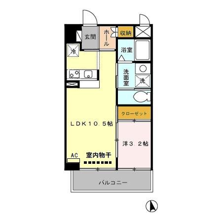 カーサコモダ新舞子Ａの間取り