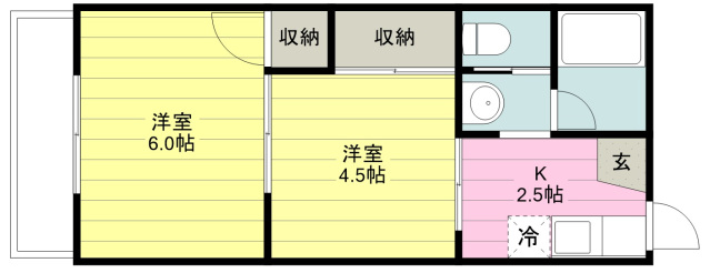 田中ハイツの間取り