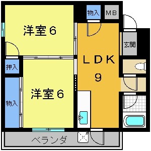 シャトレ西陣の間取り