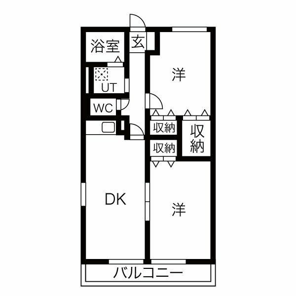 ハイム白山Iの間取り