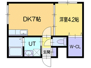 【小樽市稲穂のマンションの間取り】