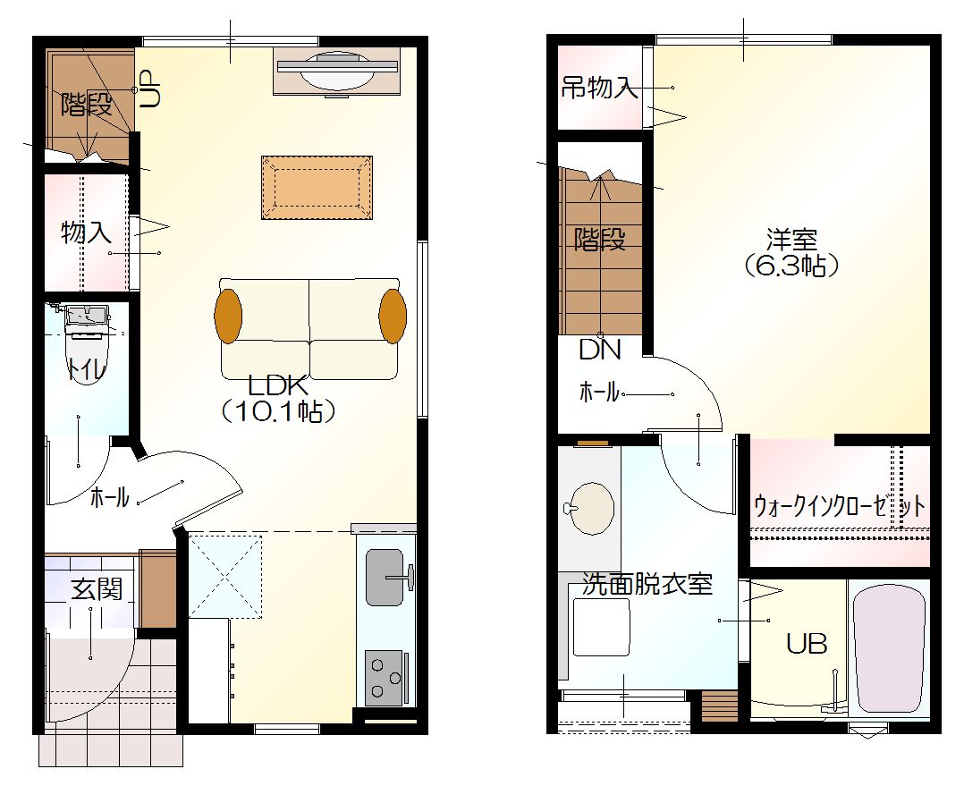 Ｄ ＢＯＸ白江の間取り