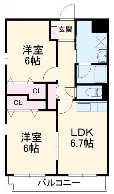 サンシャイン２１の間取り