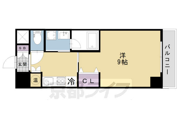 【京都市伏見区北浜町のマンションの間取り】