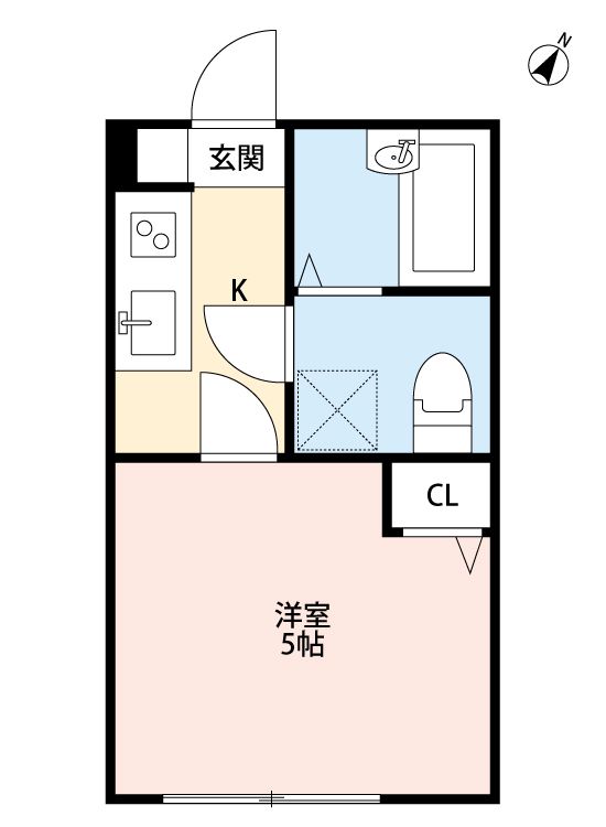 清瀬市上清戸のアパートの間取り